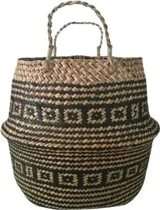 Beautiful and new handmade foldable rattan woven flower basket