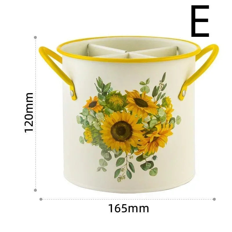 Beautiful retro kitchen utensil storage