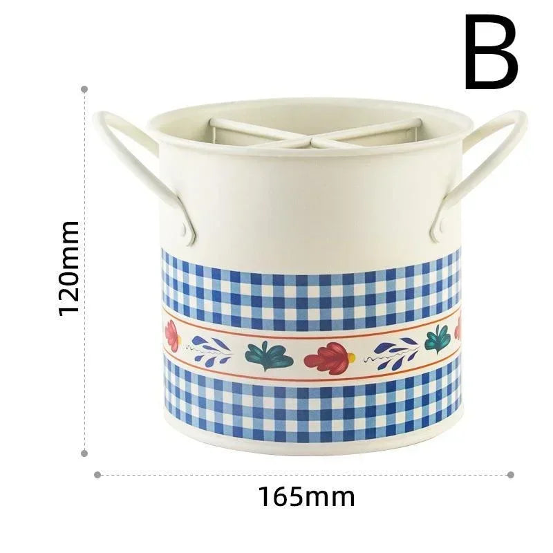 Beautiful retro kitchen utensil storage