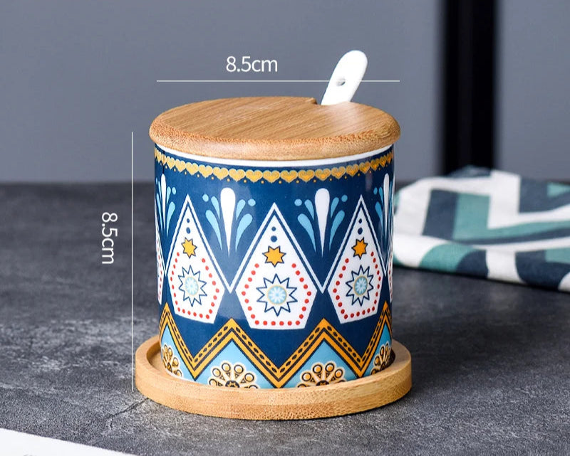 Divine!!!! Creative ceramic kitchen seasoning jar set
