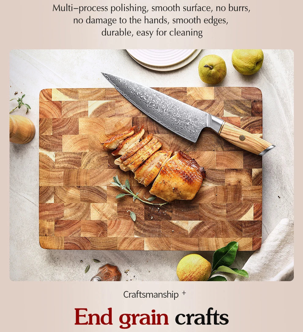 Spectacular!!!! HEZHEN premium acacia wood cutting board