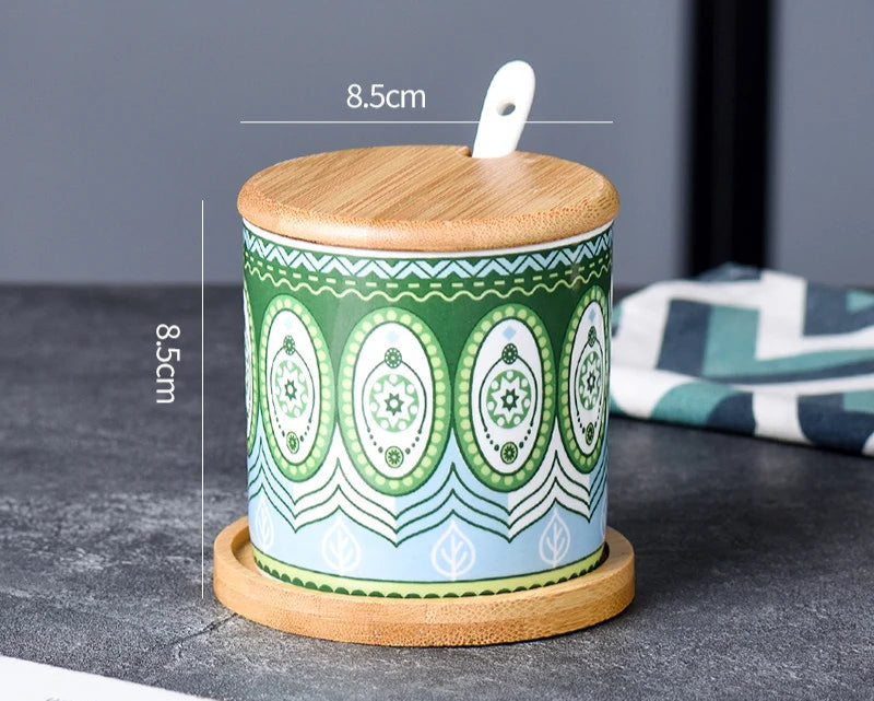 Divine!!!! Creative ceramic kitchen seasoning jar set