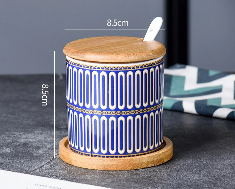 Divine!!!! Creative ceramic kitchen seasoning jar set