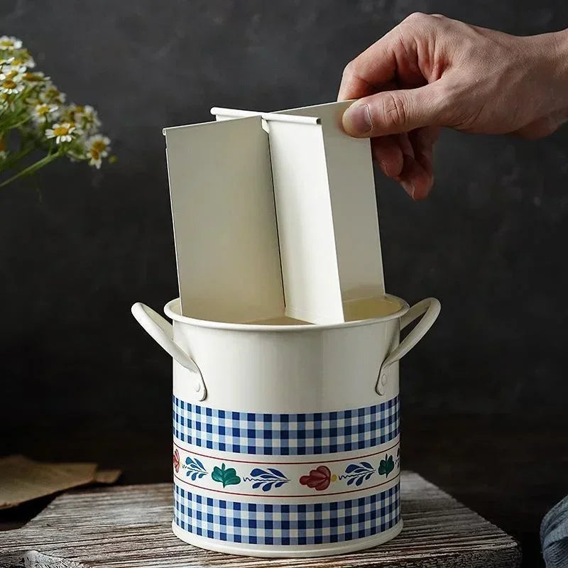 Beautiful retro kitchen utensil storage