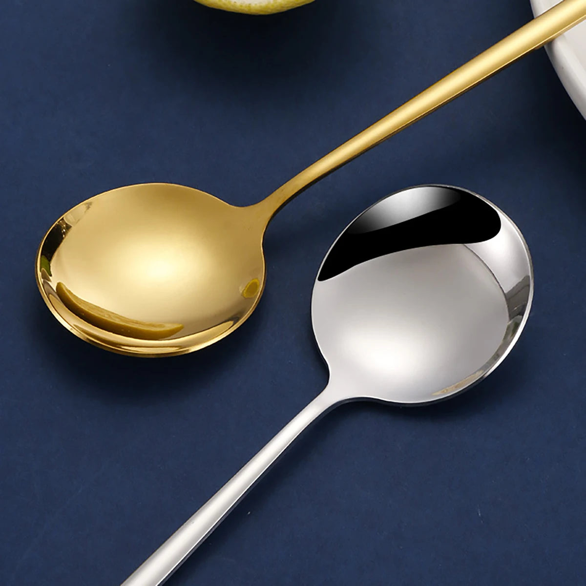 Stainless steel cutlery set - Gold, silver and black