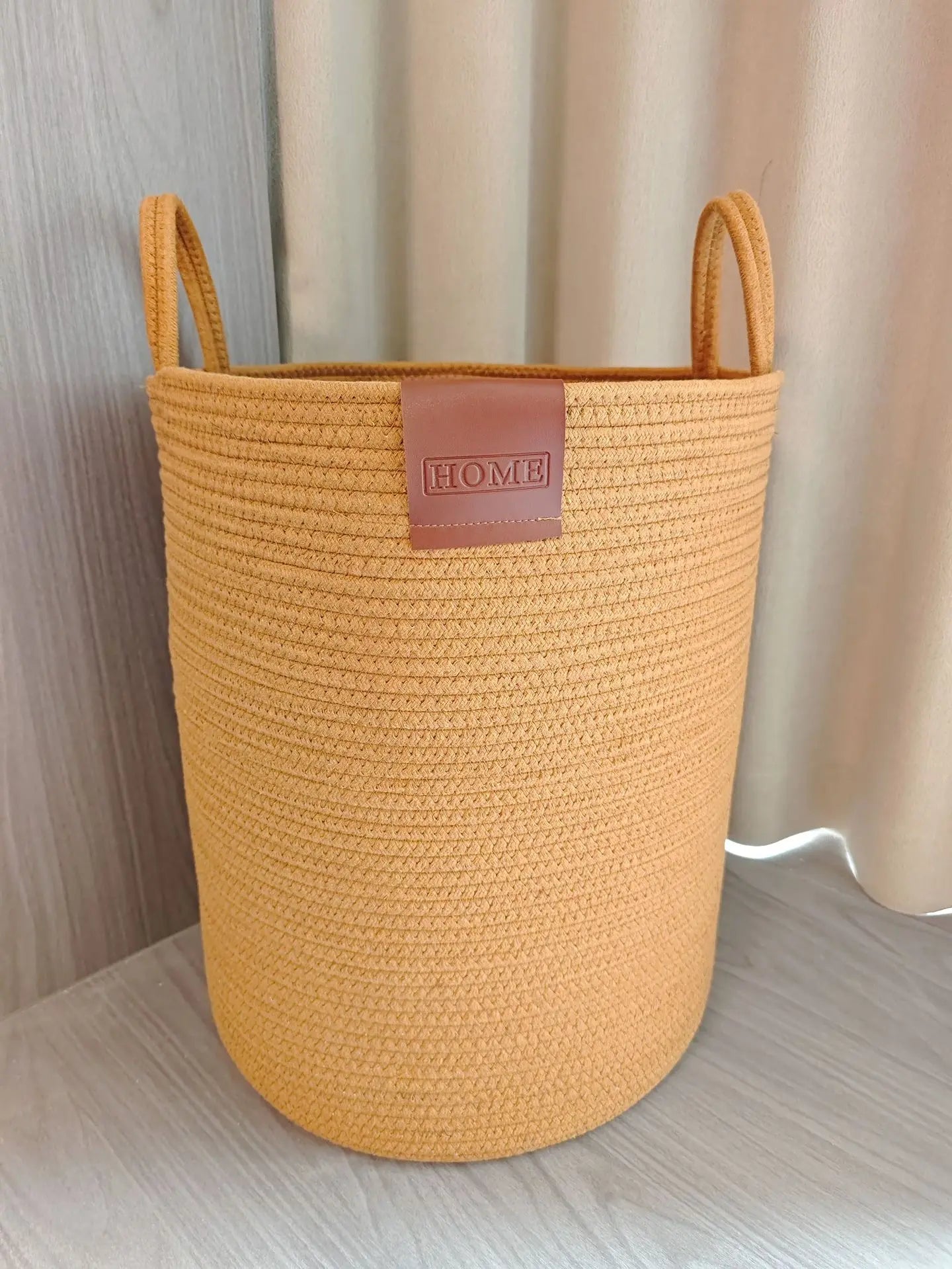 Hand-woven laundry basket for storing toys, clothes and sundries, large capacity
