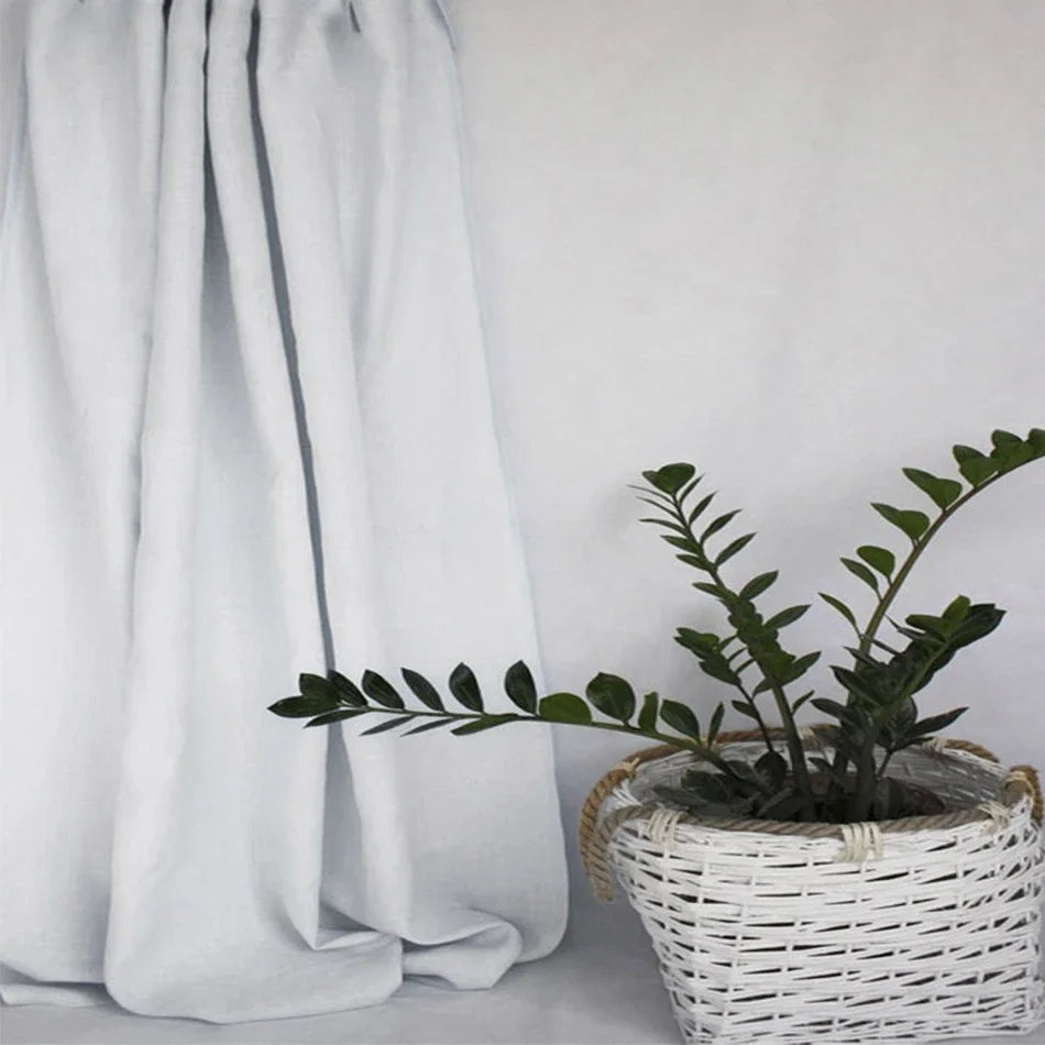 Beautiful translucent linen curtain for living room, bedroom or kitchen