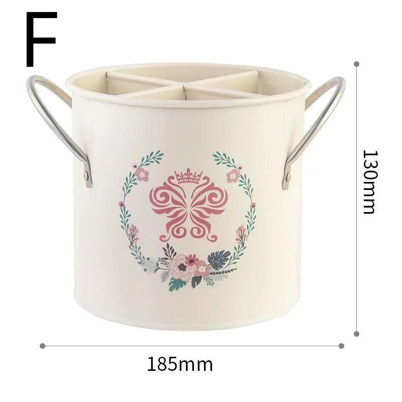 Beautiful retro kitchen utensil storage
