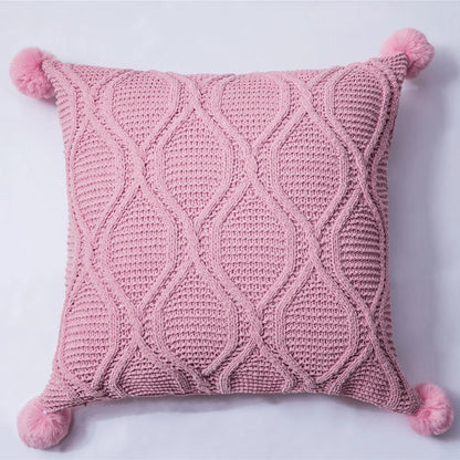 Beautiful chenille pillowcase with tassels, excellent for your living room or bedroom