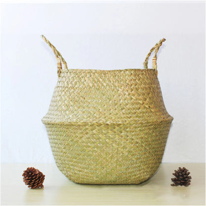 Beautiful and new handmade foldable rattan woven flower basket