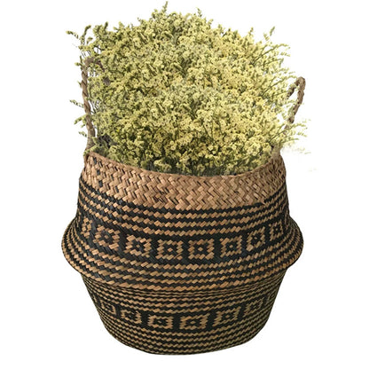 Beautiful and new handmade foldable rattan woven flower basket