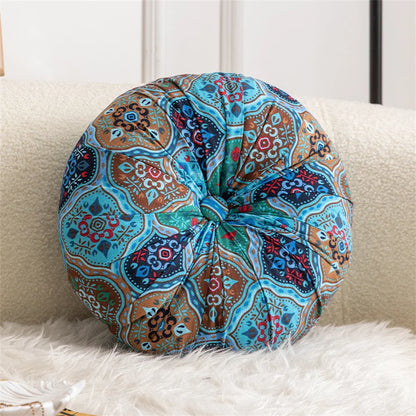 Almohada de suelo redonda grande para sentarse.