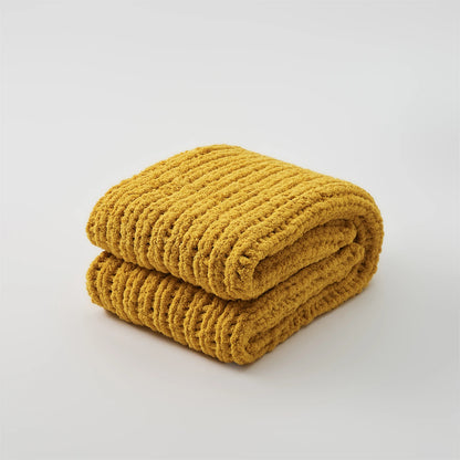 Nordic blanket + chenille tassels, soft and cozy, for sofas or beds