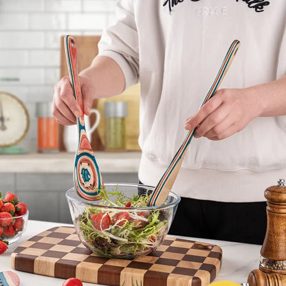 7-piece non-stick wooden kitchen utensil set