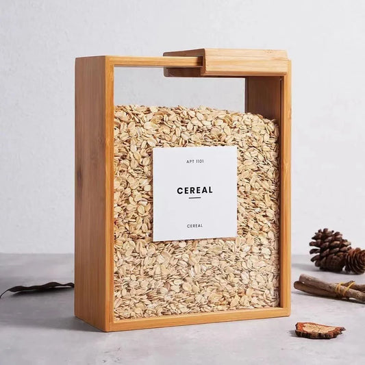 New creative bamboo food storage box