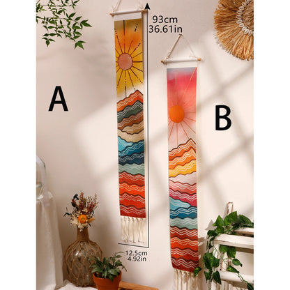 Macrame Tapestry Sunset Sunrise - Handmade