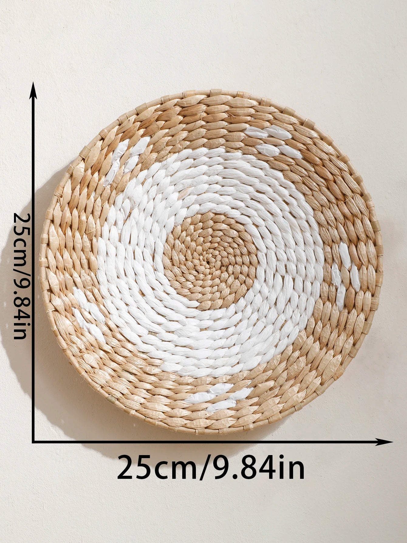 Cesta colgante de pared de algas marinas - Hecha a mano 