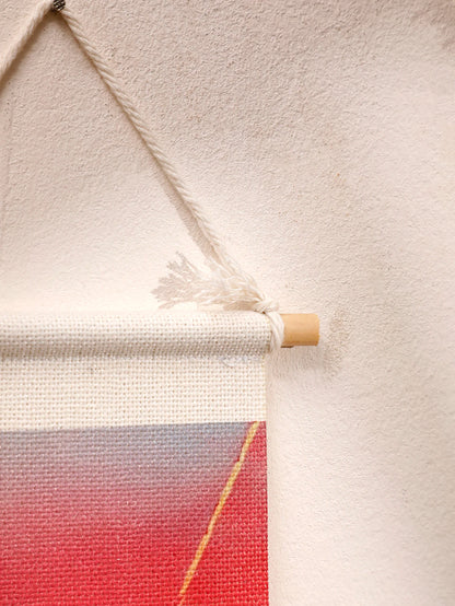 Macrame Tapestry Sunset Sunrise - Handmade