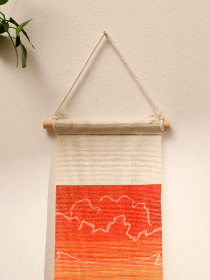 Macrame Tapestry Sunset Sunrise - Handmade