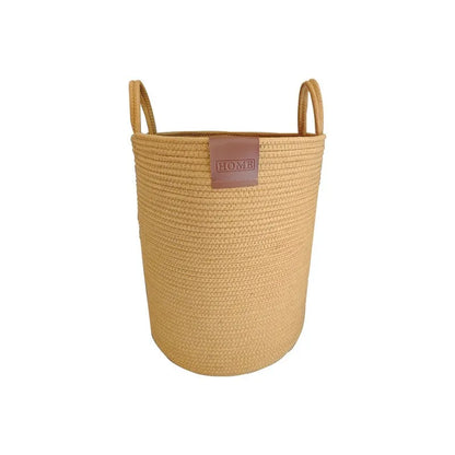 Hand-woven laundry basket for storing toys, clothes and sundries, large capacity