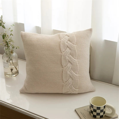 Nordic twist design pillow case