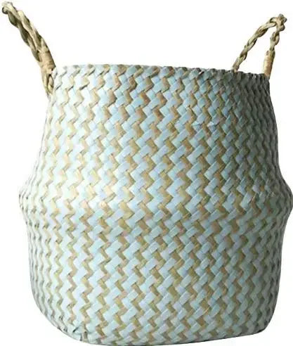 Beautiful and new handmade foldable rattan woven flower basket