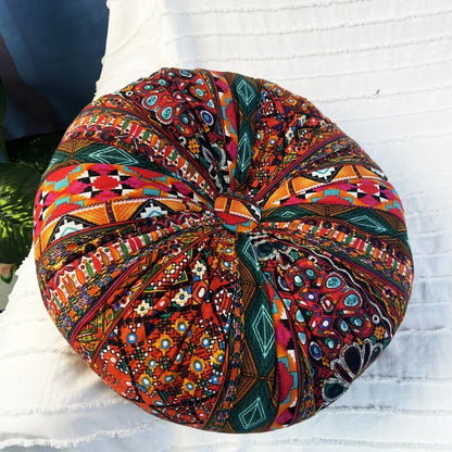 Almohada de suelo redonda grande para sentarse.