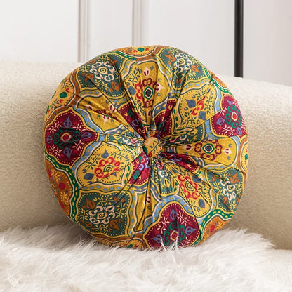 Almohada de suelo redonda grande para sentarse.
