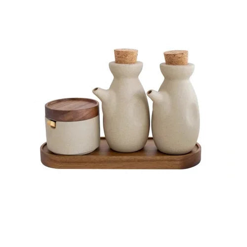 Stunning vintage Japanese style ceramic condiment jars