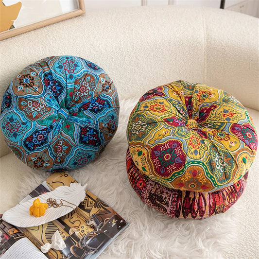 Large round floor pillow for sitting