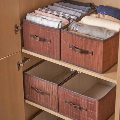Bamboo organizer for closets, bathrooms or kitchens