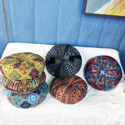 Almohada de suelo redonda grande para sentarse.