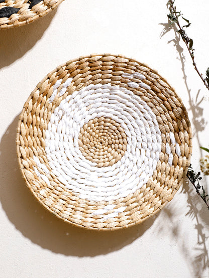 Cesta colgante de pared de algas marinas - Hecha a mano 