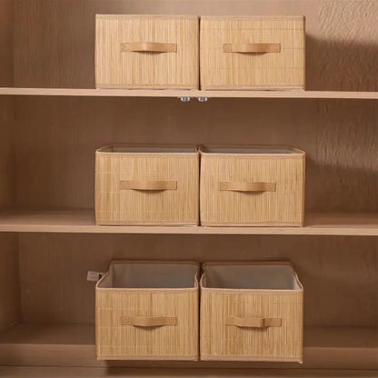 Bamboo organizer for closets, bathrooms or kitchens
