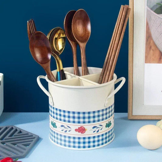 Beautiful retro kitchen utensil storage