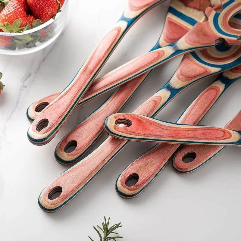 7-piece non-stick wooden kitchen utensil set