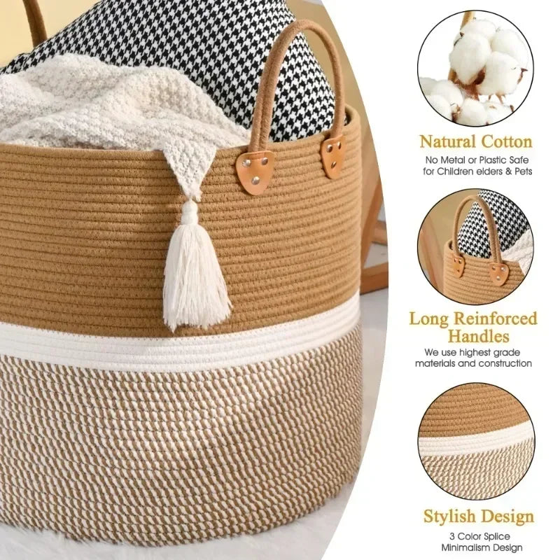 Extra Large Woven Storage Baskets, Home Organizer
